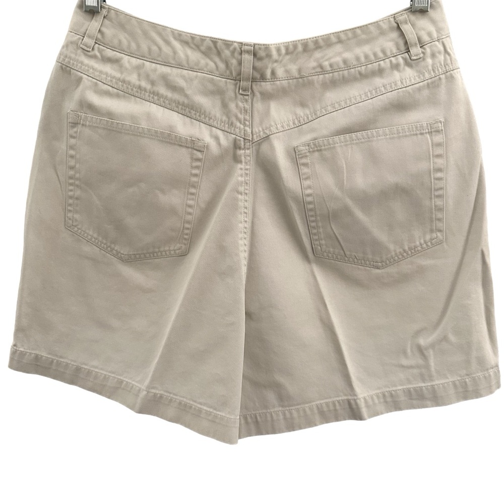 Talbots High Waist Khaki Shorts Size 14 - Picture 2 of 6